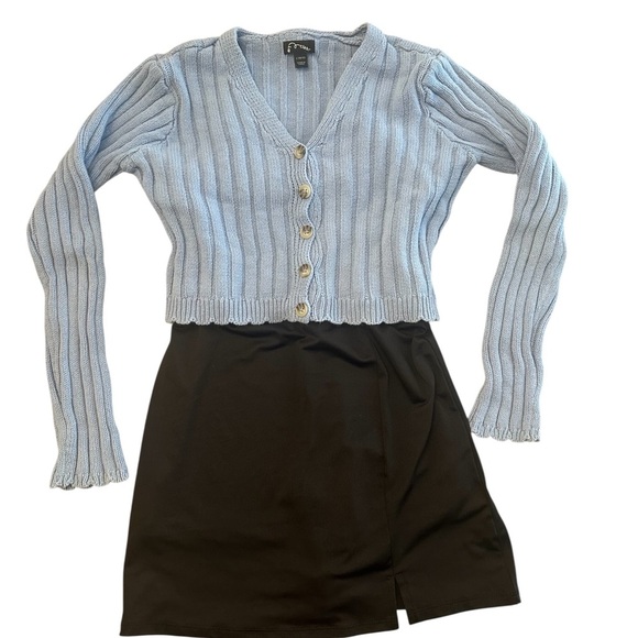 Art Class Tennis Skort Dress with Blue Knit Crop Sweater Target Girls L 10/12 - Picture 2 of 12